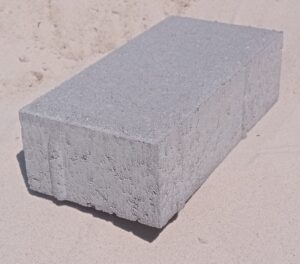 тротуарная плитка кирпичик серая