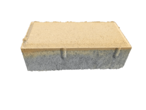 тротуарная плитка кирпичик желтая