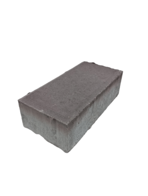 Тротуарная плитка Кирпичик 6 см коричневая