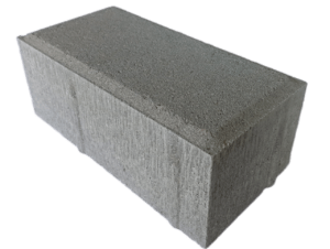 тротуарная плитка кирпичик серая 8см